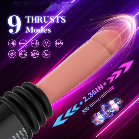 Bofors - Automatic vibrating thrusting dildo with suction cup_01