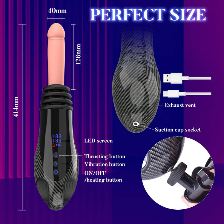 Bofors - Automatic vibrating thrusting dildo with suction cup_06