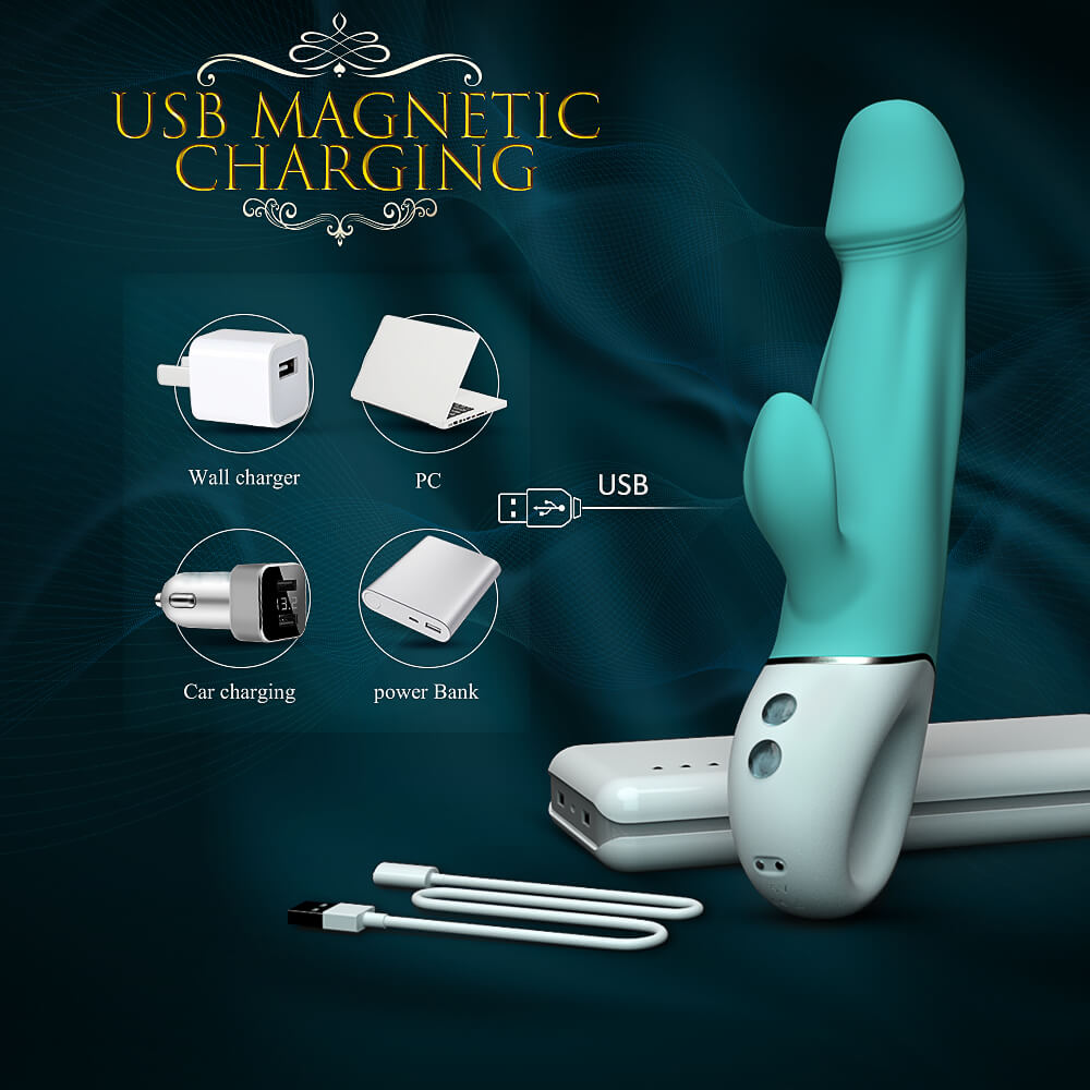 king kong vibrator with USB charging options on a dark blue background