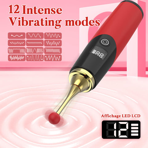 Eroscribe - LCD display high-frequency pinpoint clitoris vibrator_01