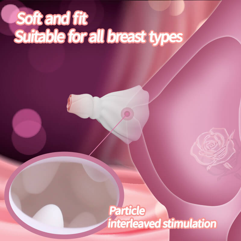Flora - Rose nipple vibrating massager