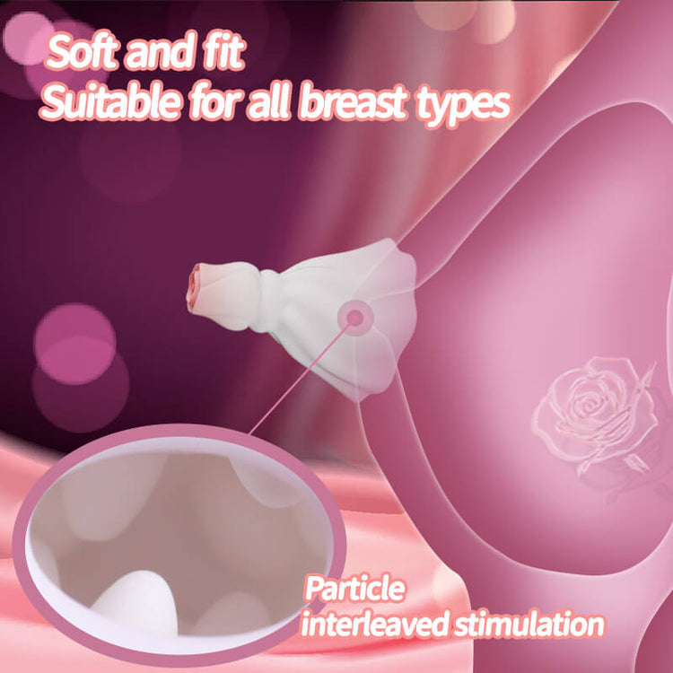 Flora - Rose nipple vibrating massager