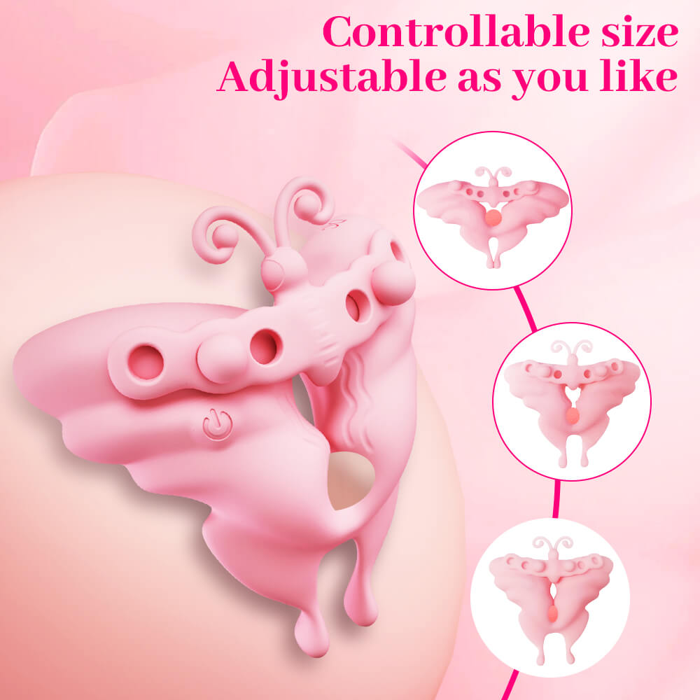 Lumira - A pair of adjustable butterfly vibrating nipple suction clamps_03