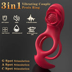 Ruby -  Remote Control Couples' Rose Vibrating Cock Ring_02