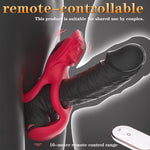 Ruby -  Remote Control Couples' Rose Vibrating Cock Ring_06