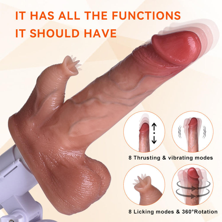 ThrustX - Suction cup thrusting dildo & realistic heating remote control vibrator_02