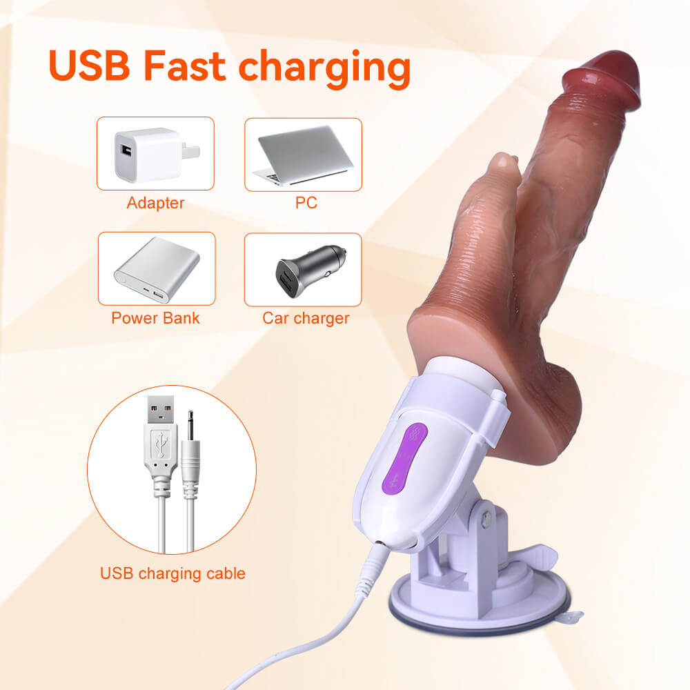 ThrustX - Suction cup thrusting dildo &  realistic heating remote control vibrator_07