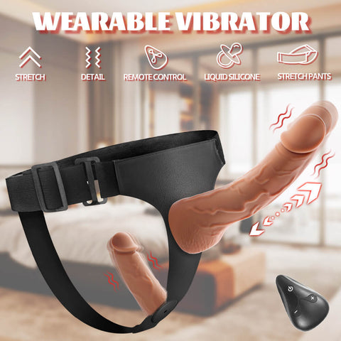 Velvora - Remote control wearable vibrating & thrusting dildo_01