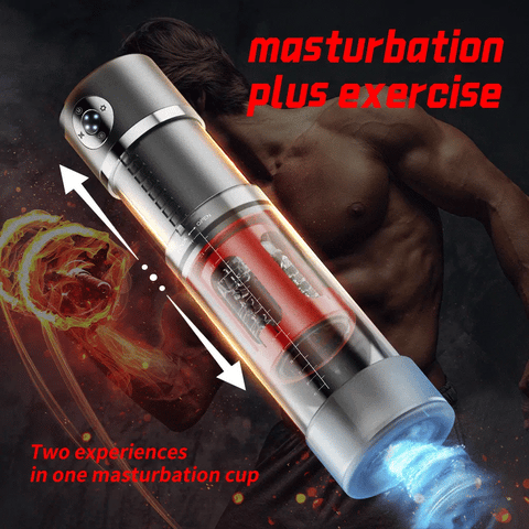 Zenith - Jelqing Penis Extender & Rotating Telescopic Suction Masturbator