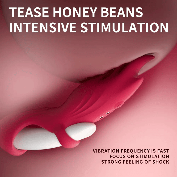 Angel Wings finger vibrator worn across two fingers for external stimulation