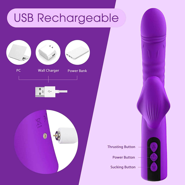 Aura USB rechargeable vibrator with 120-minute charging time