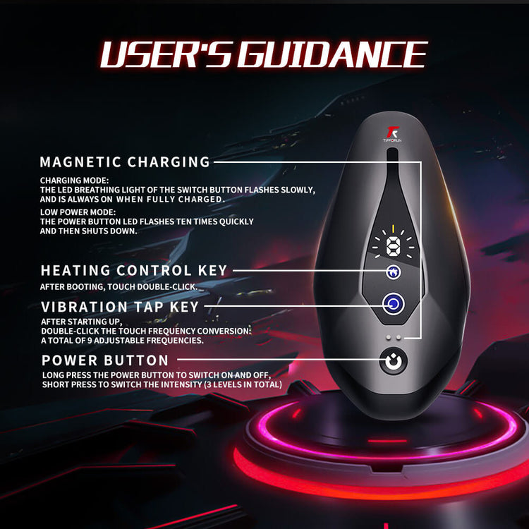 Black Eagle heating, vibration and magnetic charging control guide