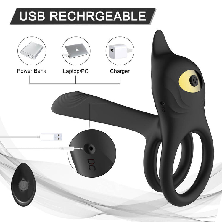 USB charging connection for the Daji vibrating cock ring