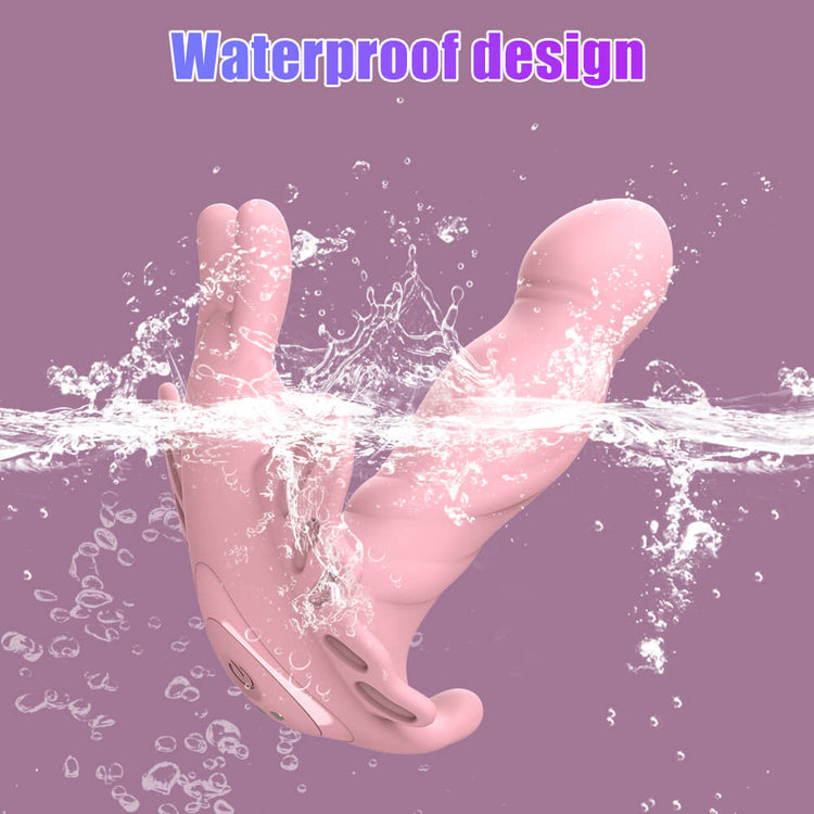 Flutter IPX6 water-resistant vibrator for easier cleaning