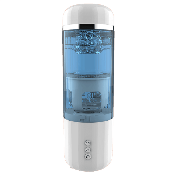 Gleam automatic male masturbator with transparent chamber and front controls