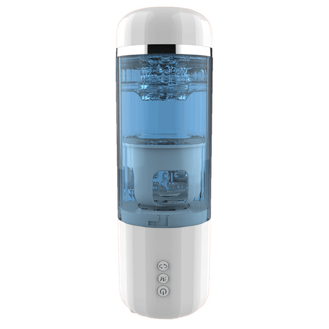 Gleam automatic male masturbator with transparent chamber and front controls