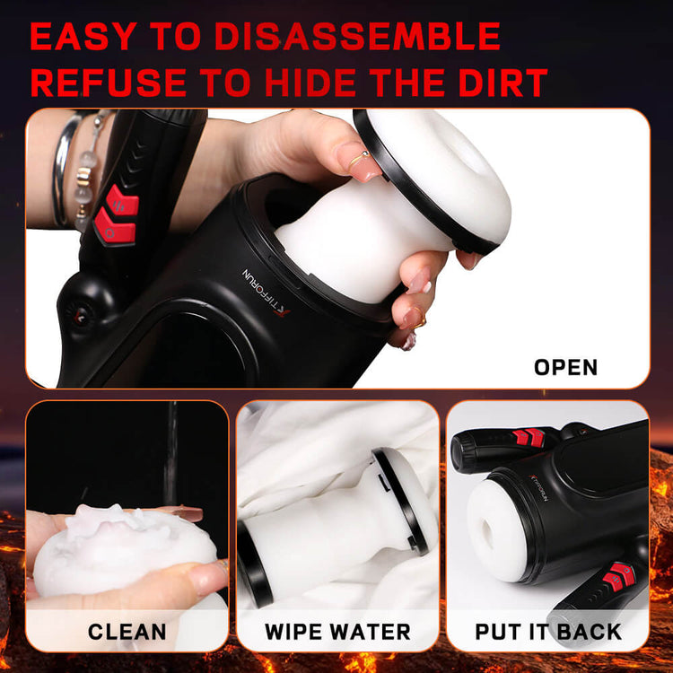 Removing and cleaning the King Kong male masturbator sleeve