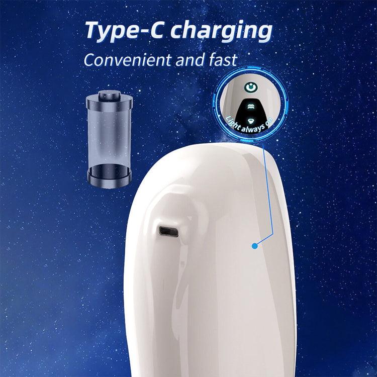 Sirius USB-C rechargeable automatic male masturbator with power display and convenient charging design