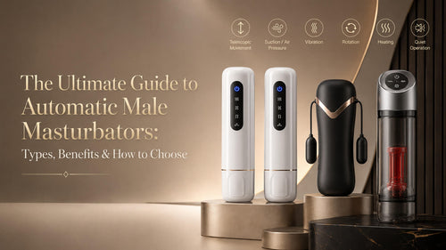 Automatic male masturbator guide comparing thrusting suction vibration and rotating models