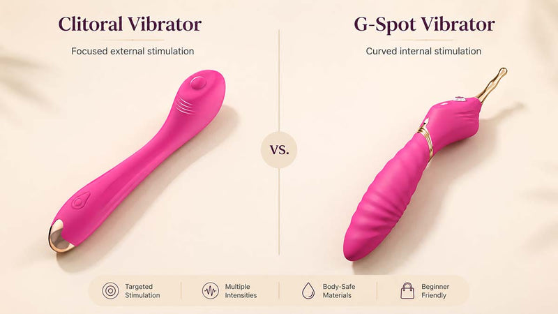 Clitoral vibrator and G-Spot vibrator beginner comparison guide