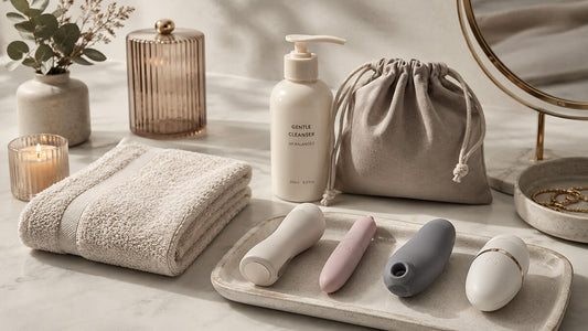 Clean and discreet sex toy storage setup