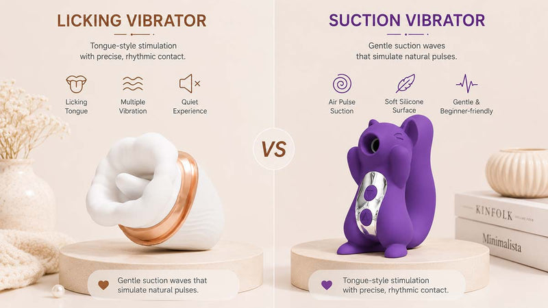 Licking Vibrator vs Suction Vibrator: What Is the Difference?