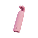 Bunny - Rabbit Bullet Vibrator with 10 Vibration Modes with a lid on a white background