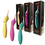 Colorful 'Queen Mace' products with packaging on a white background
