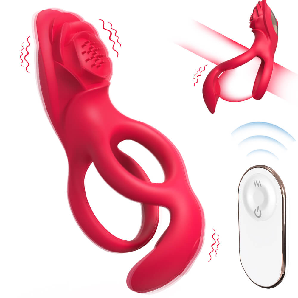 Ruby -  Remote Control Couples' Rose Vibrating Cock Ring_01