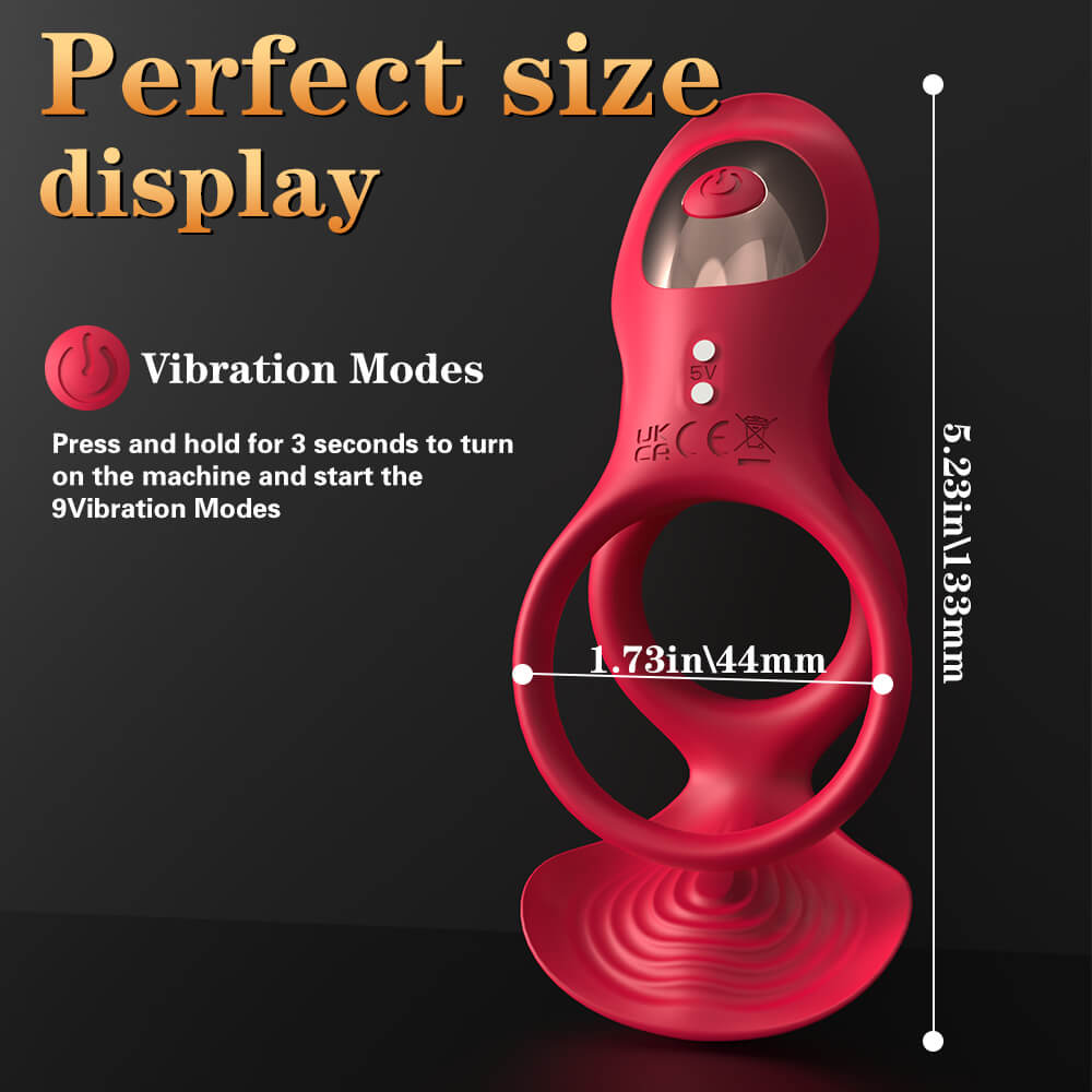 Ruby -  Remote Control Couples' Rose Vibrating Cock Ring_07