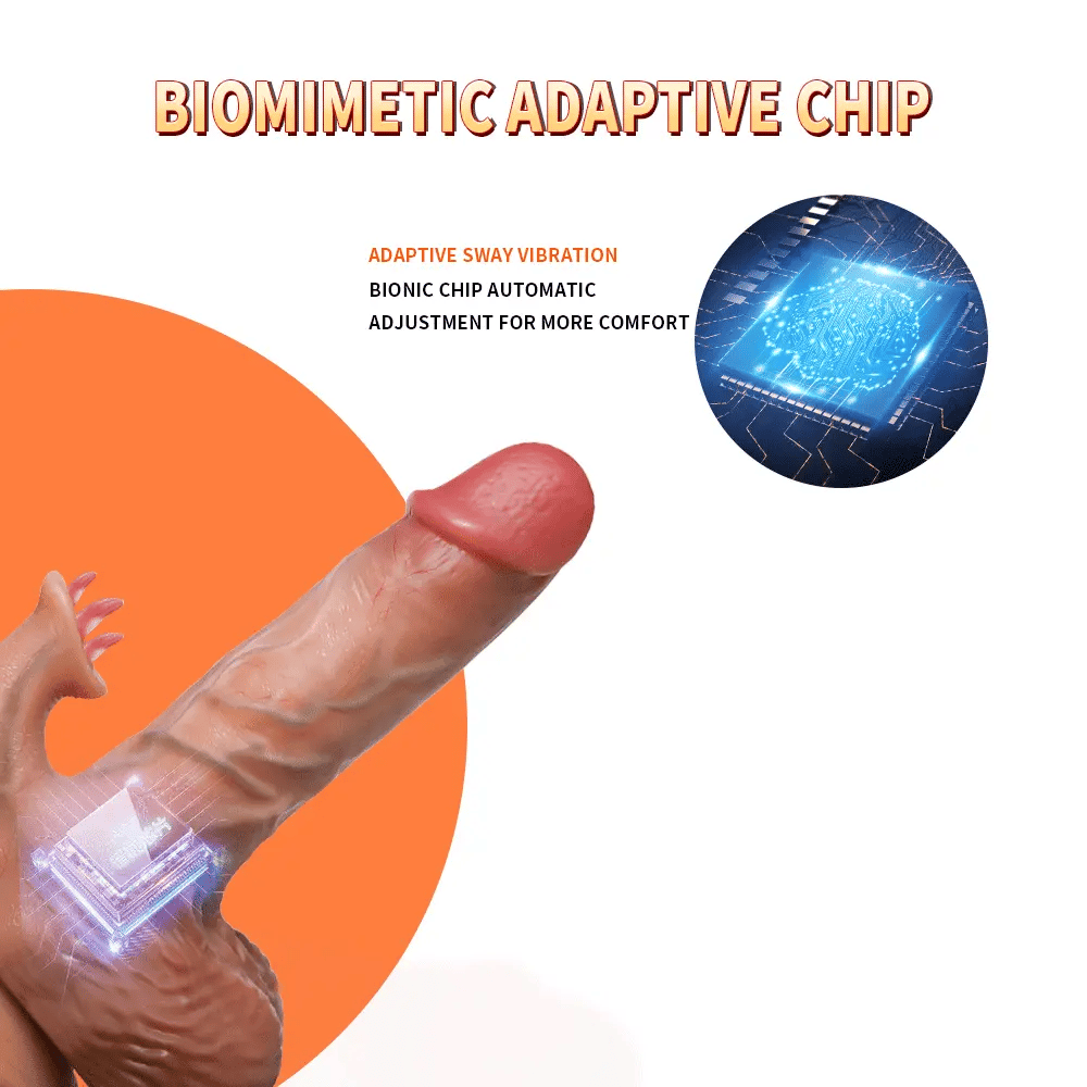 Silicone Thrusting Dildo Licker 8.07 Inch biomimetic adaptive chip