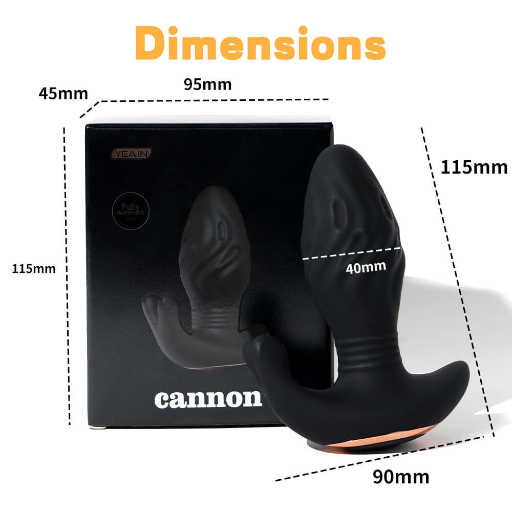 The-product-size-of-little-cannon-dual-motor-vibrating-thrust-butt-plug-and-prostate-massager