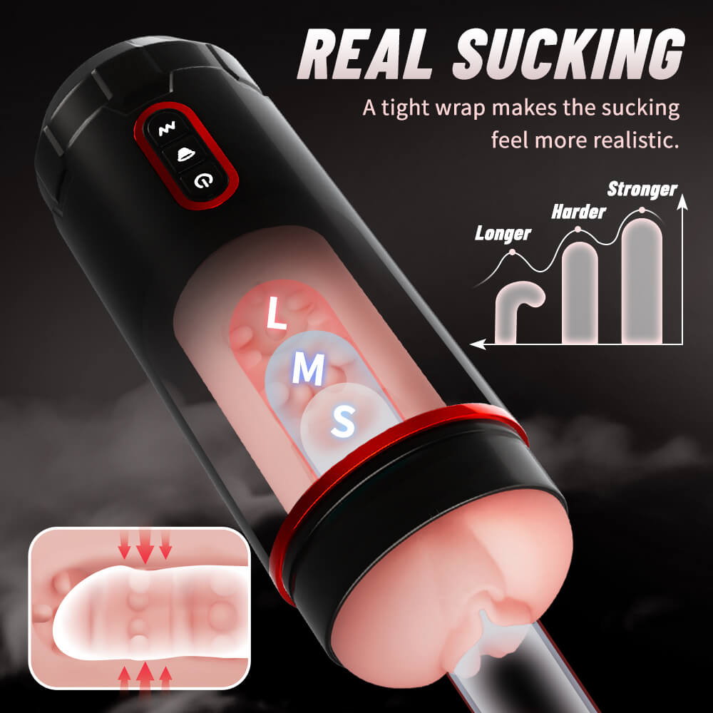 Aether automatic masturbator with 5 adjustable suction settings
