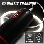 Aether magnetic USB charging with 2-hour charge and 60-minute runtime