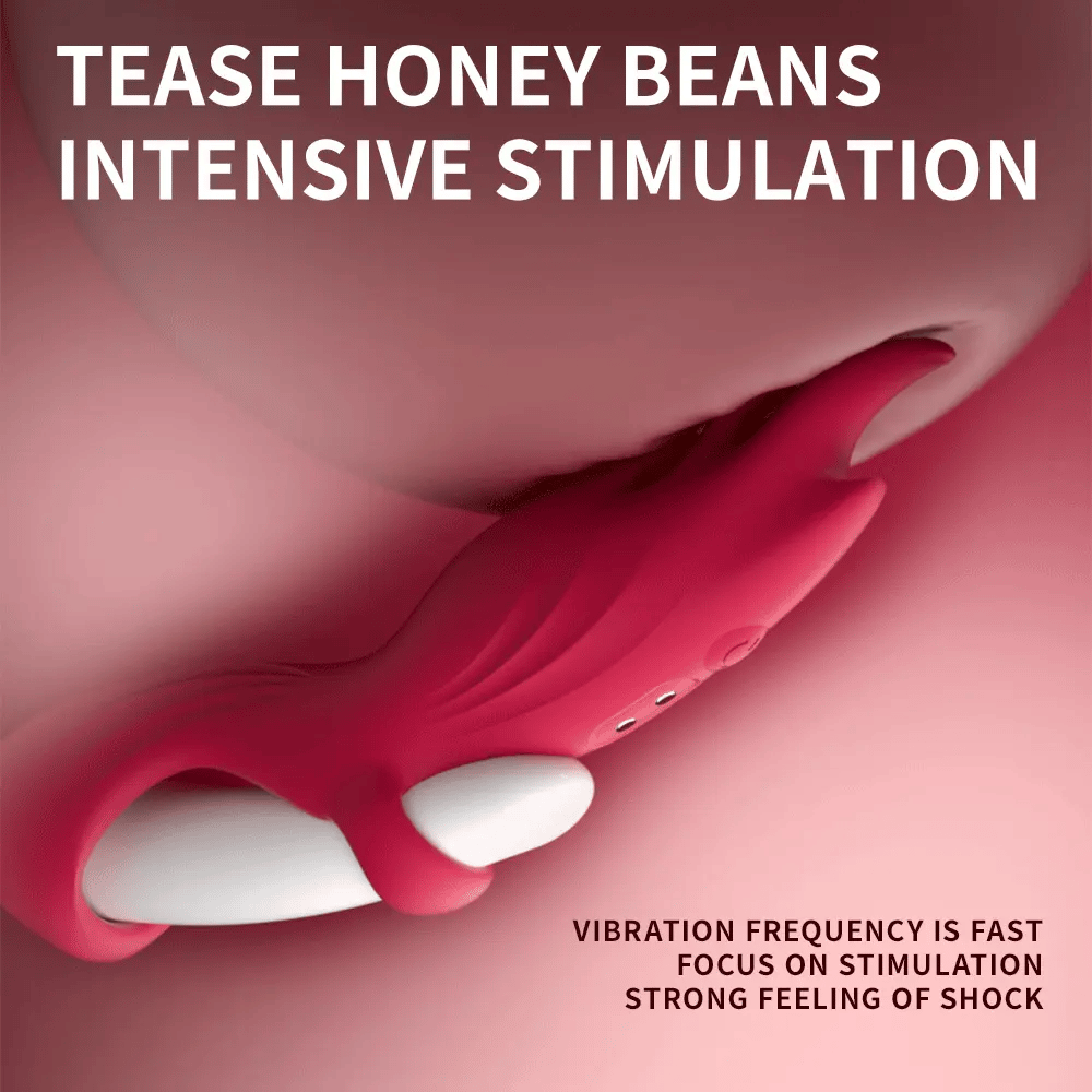 Angel Wings finger vibrator worn across two fingers for external stimulation