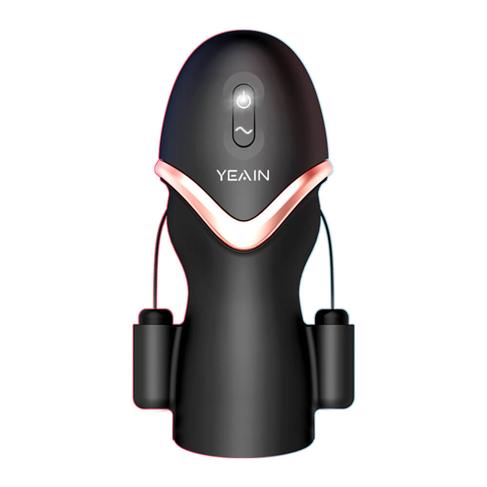 Apex high-frequency male vibrator with textured sleeve and side vibration units