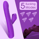Aura clitoral suction vibrator with 5 pulsing suction modes