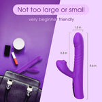 Aura G-spot thrusting vibrator product dimensions