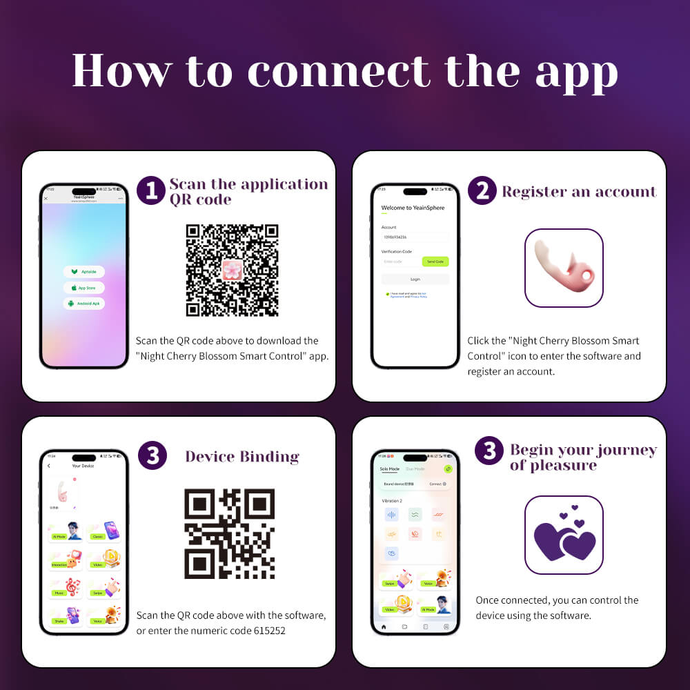 How to connect the app for Auralis app-controlled G-spot vibrator with clitoral suction