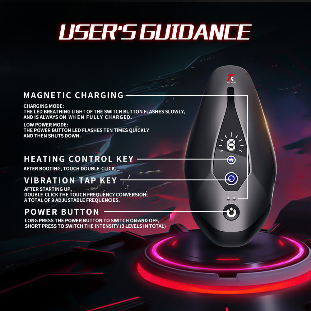Black Eagle heating, vibration and magnetic charging control guide