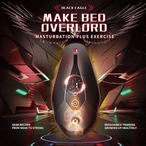 Black Eagle heated vibrating male masturbator
