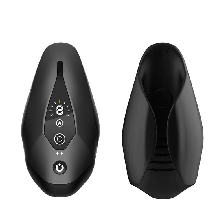 Black Eagle heated vibrating male masturbator