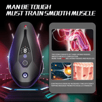 Black Eagle heated vibrating male masturbator with adjustable vibration controls