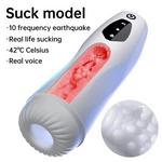 Bliss automatic blowjob toy with suction vibration and warming functions