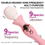 Charm double-ended vibrator with 9 intensity levels and 9 vibration patterns