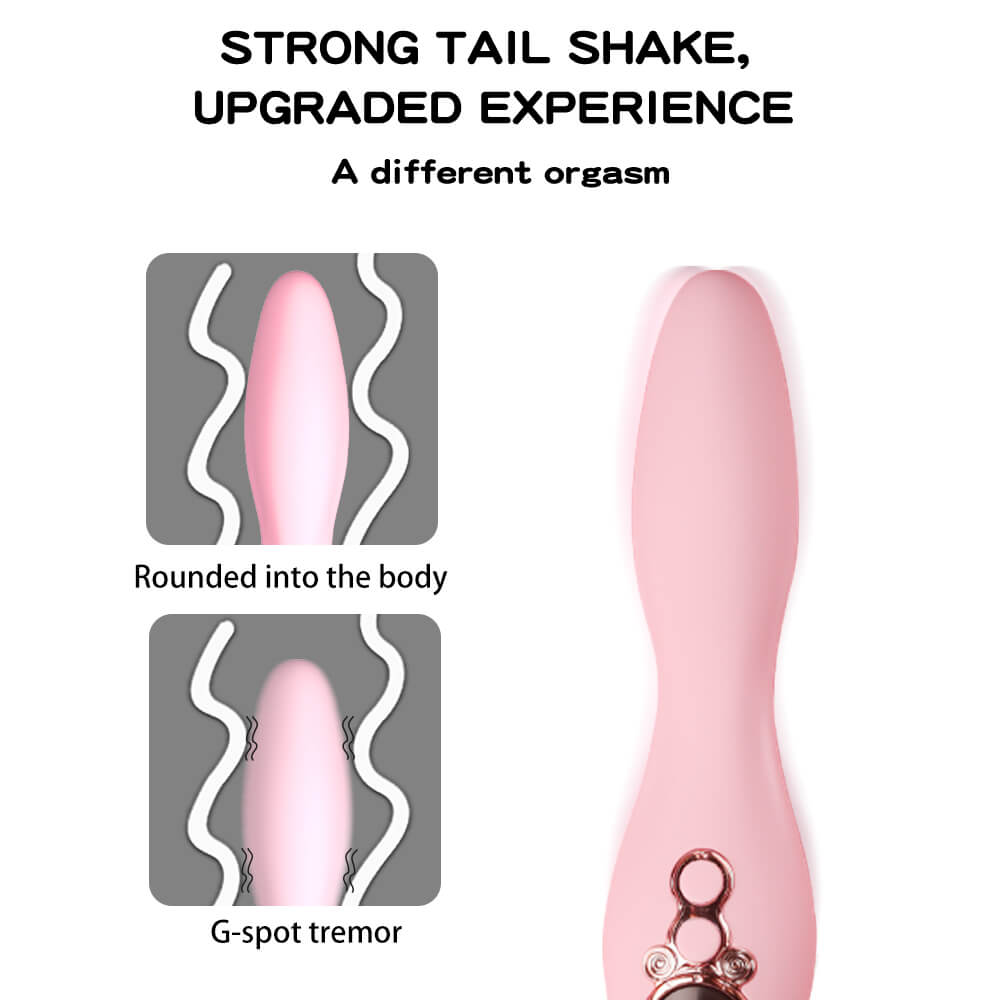 Charm flexible rounded tail designed for focused G-spot stimulation
