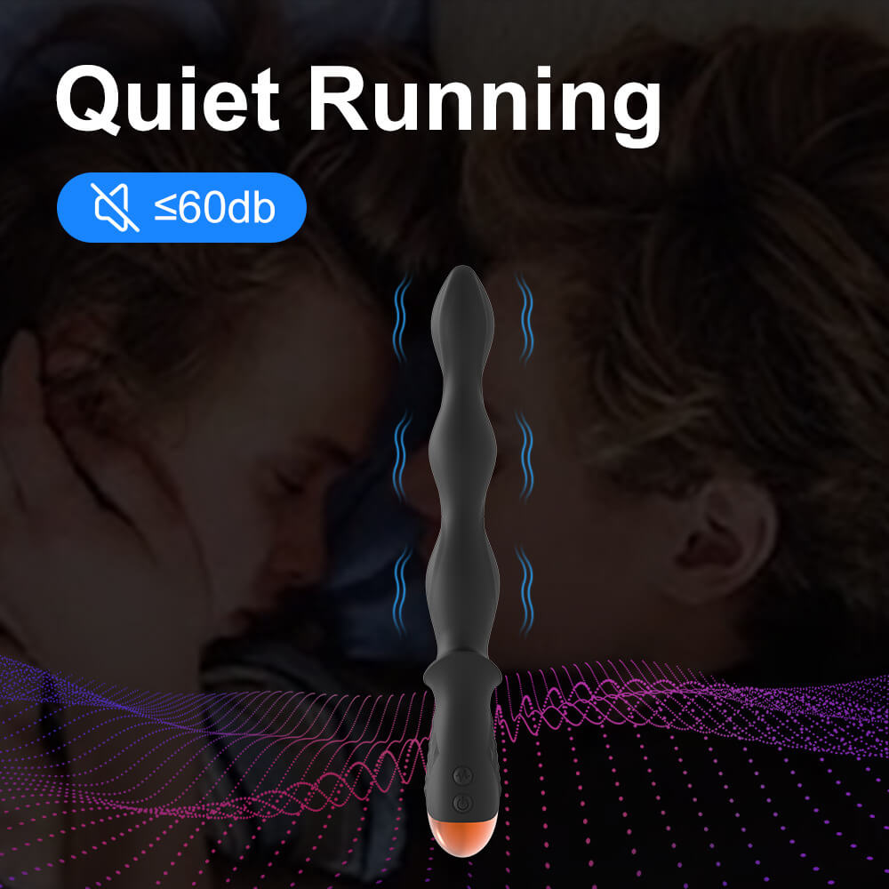 Dagger-3 vibrating anal beads with a listed operating noise level of up to 60 decibels