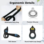 Ergonomic dual-ring design and external vibrating arm of Daji