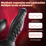 Diamond Drill prostate massager showing three rhythmic expansion and contraction modes