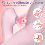 Elara rabbit vibrator with targeted clitoral suction stimulator